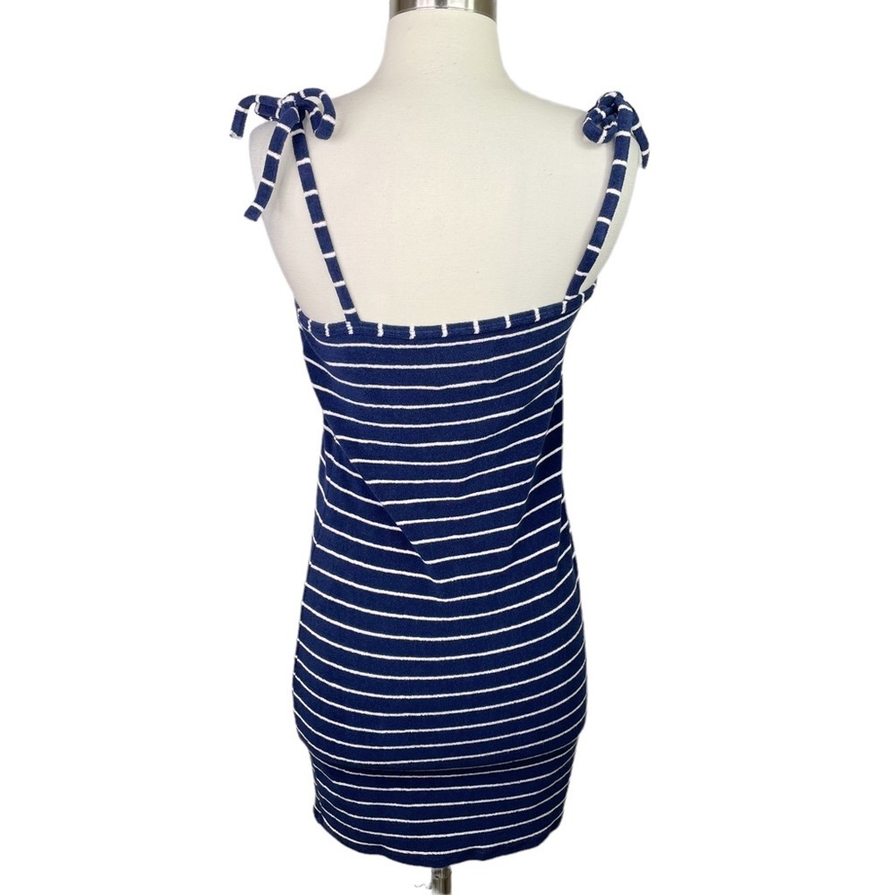 Solid & Striped Shift Dress in Navy Breton Terry, Medium - Picture 7 of 11